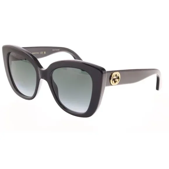 Store Return Gucci GG0327S-001 Oversized Black Cat-Eye Sunglasses - Picture 4 of 7
